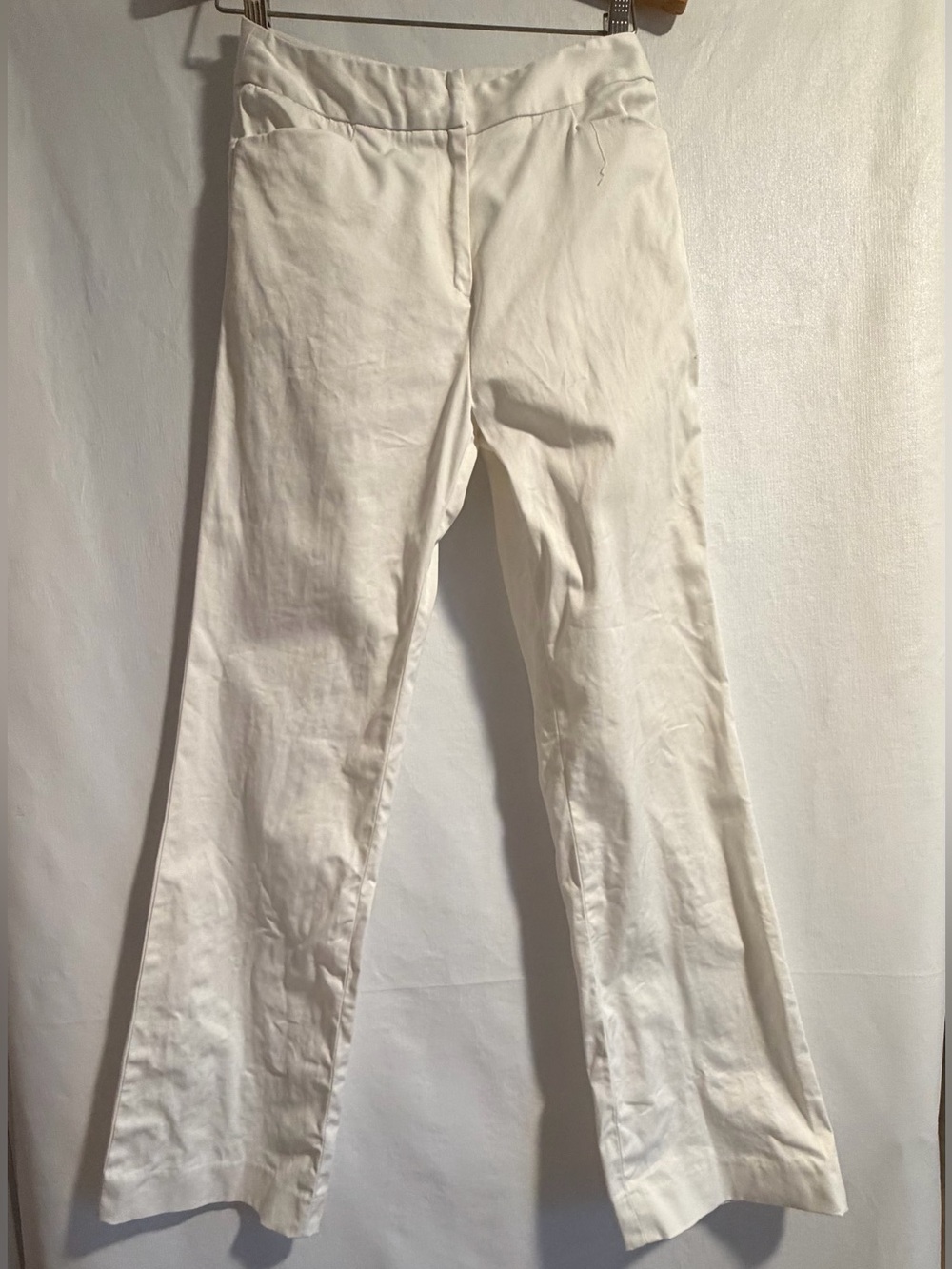 Vintage High-Rise White Wide-Leg Trousers